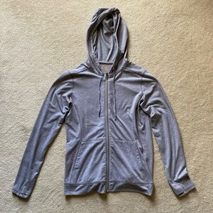 Carhartt Force Full Zip Up Womens SMALL (4/6) Hooded Jacket Gray Lightweight